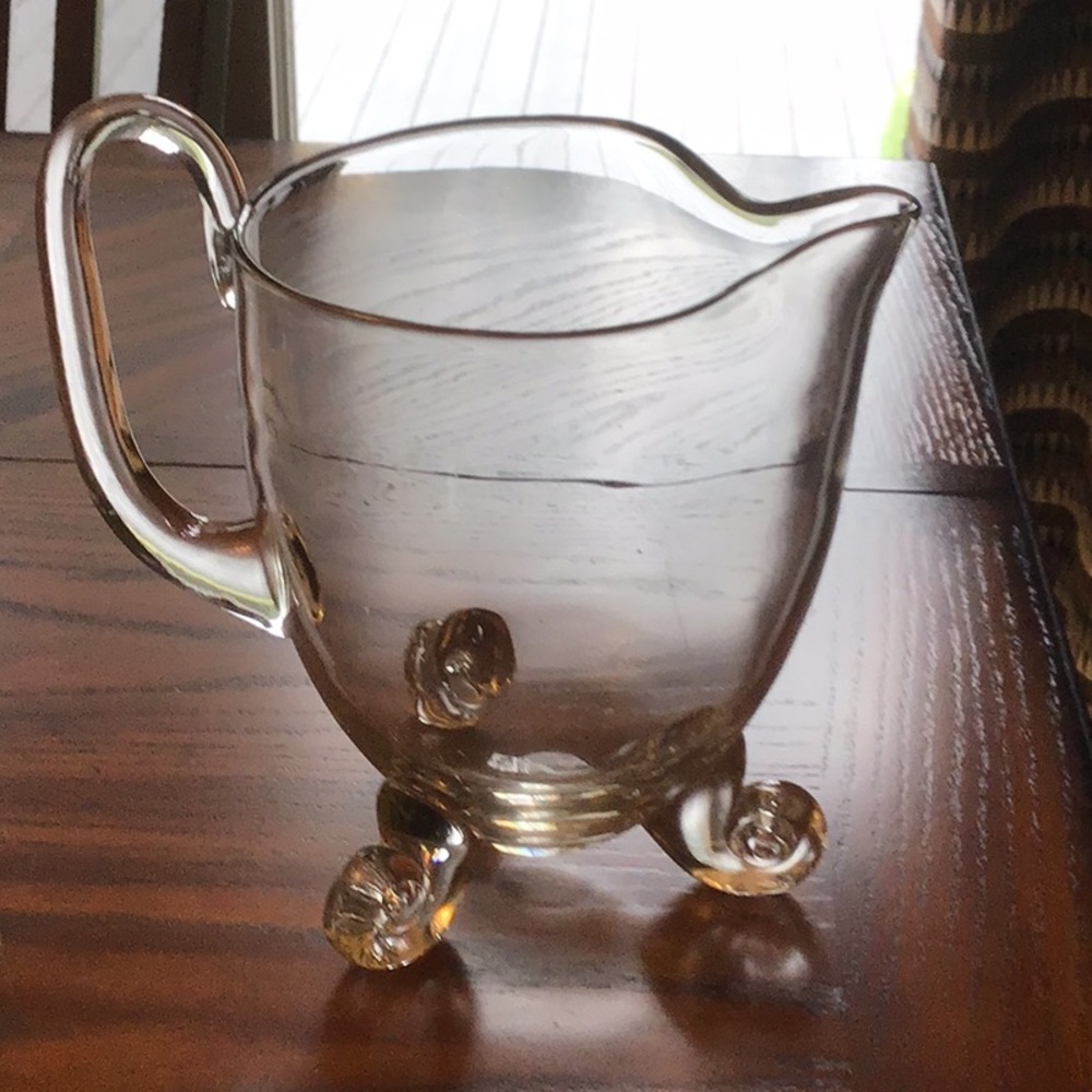 Huge Water Pitcher  Crystal?  Vintage? Beautiful